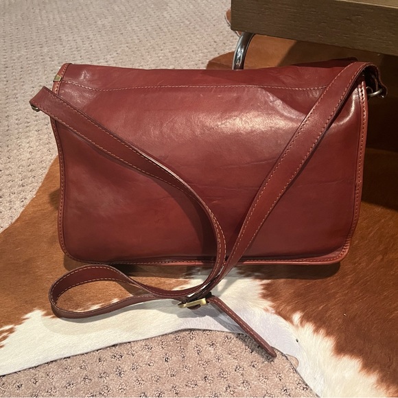 Men’s Cognac Medici Leather Bag - Picture 3 of 5